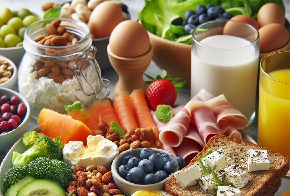 This is an assortment of all types of nutritious breakfast ideas.